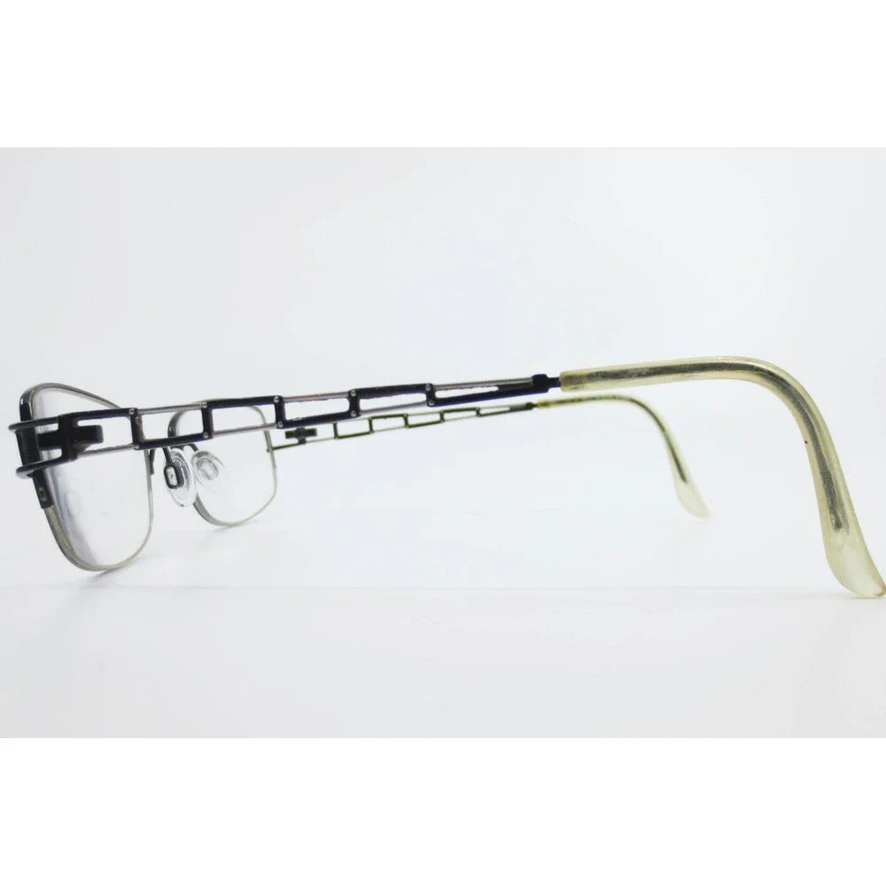 Charmant Eyeglasses Black Semi Rimless Rectangular Frames 51-18-140 38320
